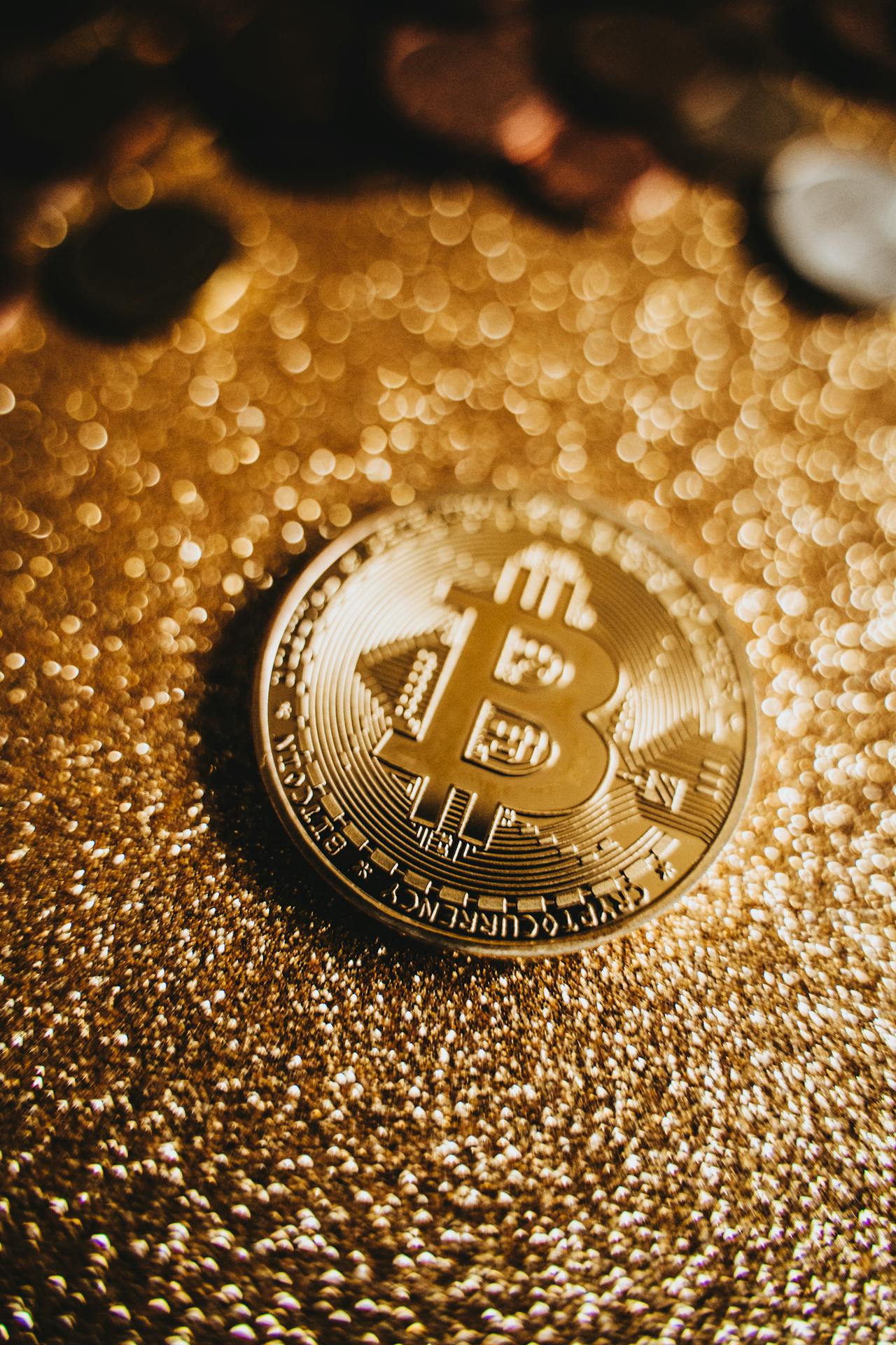 Bitcoin on gold dust